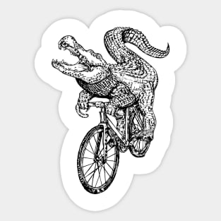 SEEMBO Alligator Cycling Bicycle Cyclist Biker Biking Bike Sticker